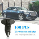 100Pcs Car Fastener Clips 8mm Bumper Rivets Screws Panel Push Fastener Rivet Kit