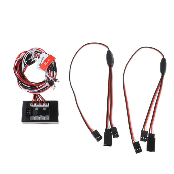 8 LED Light Kit 2 White 2 Red 4 Orange for 1/10 1/8 Traxxas HSP Redcat Axial