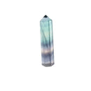 1PC Natural Fluorite Quartz Crystal Stone Colorful Striped Hexagonal Wand BX