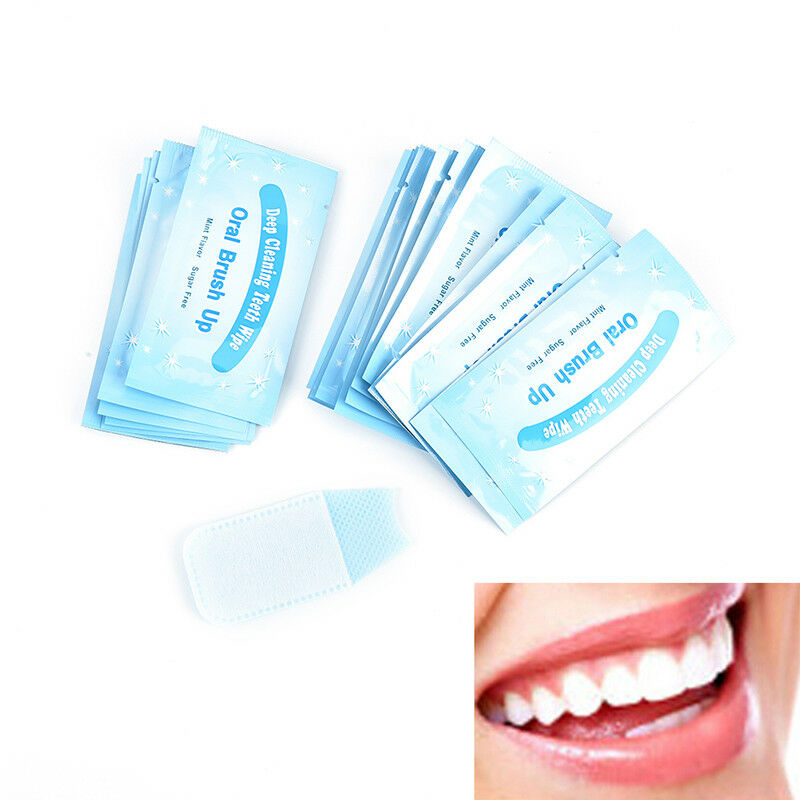 20x finger brush ups oral brush teeth whitening wipe  deep cleaning oral c BX
