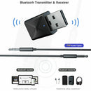 2 in 1 USB Bluetooth 5.0 Transmitter Receiver AUX Audio Adapter for TV/ R MDE