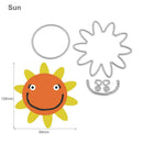3pcs DIY Sun Cutting Dies Scrapbooking/Photo Album Embossing Metal Stencils
