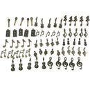 70x Alloy Music Note Charms Jewellery Craft Beading Pendant For DIY Necklace
