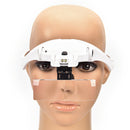 Headband Magnifier Lighted Glass + 5 Lens for Hobby Repair Reading older M xe Hn