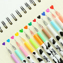 10 Pcs Cute Milky Gel Pens Ballpoint Pen Set Study Stationery Student Kids Gift