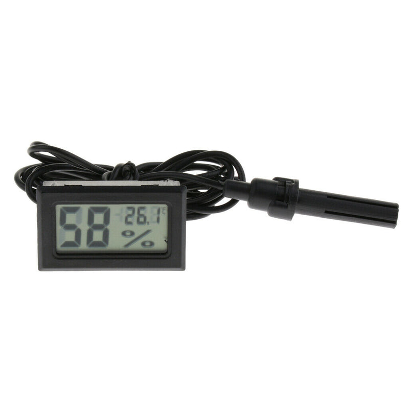 2pcs Lizard Amphibian Terrarium Temperature Humidity Meter Thermo-Hygrometer