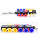 1x Golf Tee Holder Carrier with 12 plastic  Tees w 3 Ball Markers W 1KeyChain FT