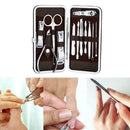 Manicure Pedicure Nail Care Set 12 Piece Cutter Cuticle Clippers Case 2019 I0W4