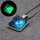 Pyramid Natural Luminous Beauty Pendant Fantasy Luminous Star Necklace SE