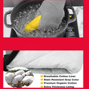Silicone Oven Mitts and Pot Holders Heat Resistant with Cotton Quilted Liner