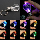 Mini Color Changing LED Flashlight Light Bulb Lamp Key Ring Keychain Striking