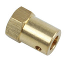 6mm Shaft Dia DC Geared Motor to Robot Small Car Wheels Hex Coupler D7A2