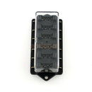 Car 6 Way Standard Blade Fuse Box Holder Block Overload Protection