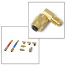 8 Pcs Durable Car A/C Air Conditioning Refrigeration Connector Adapter Hoses