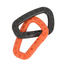 5pcs Mountaineering Buckle Snap Clip Plastic Hook Climbing Carabiner D Shape Cy