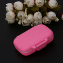 3 Grids Portable Pill Box Medicine Jewelry Storage Case Container(Pink)