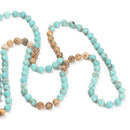 Ethnic Style Turquoise 108 Beads Necklace Retro Simple Sweater Chain