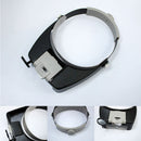 Headband Head-Mounted LED Lamp Light Jeweler Magnifier Magnifying Glass Loupe 1