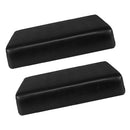 2-PACK Anti-slip Black PU Sofa Seat Cushion Slipcovers Replacement 1 Seater