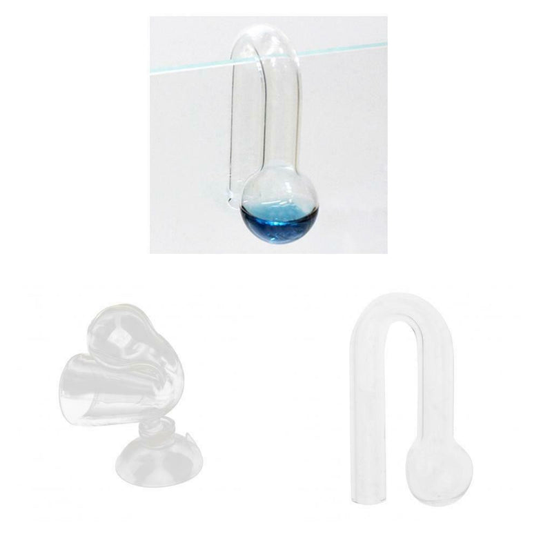 2Pcs Aquarium Crystal Glass CO2 Detector CO2 Concentration Indicator 1#