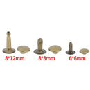 60Sets Double Cap Rivets Metal Fixing Stud Repair Tools Kit for Leather Belt OZ
