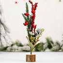 Mini Desktop Christmas Tree Home Table Fruit Matsuba Xmas Tree Ornament (A) A