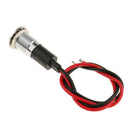 12mm Waterproof LED Battery Alternator Warning Light Lamp Dash Panel Green