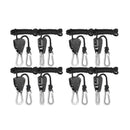 4 Pairs 1/8 Inch Adjustable Heavy Duty Rope Hanger - Reinforced Metal Inter