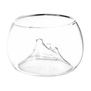 Glass Rockery Flower Vase Pot Mini Aquarium Bowl Reptile Tortoise Terrarium