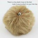 12pcs 8cm Pompon Fluffy Imitation Raccoon Fur Soft DIY Hair Bows Accessory