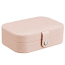 Korean Style Fresh And Simple Girl Earrings Plate Jewelry Box Protable Leat