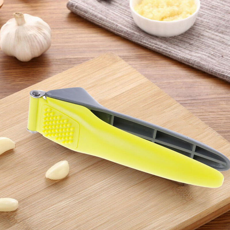 1*Stainless steel garlic press crusher squeezer masher home kitchen mincer to Kw