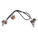 1 Set Single Coil Pickup Wiring Harness for 4 String Cigar Box Guitar Parts