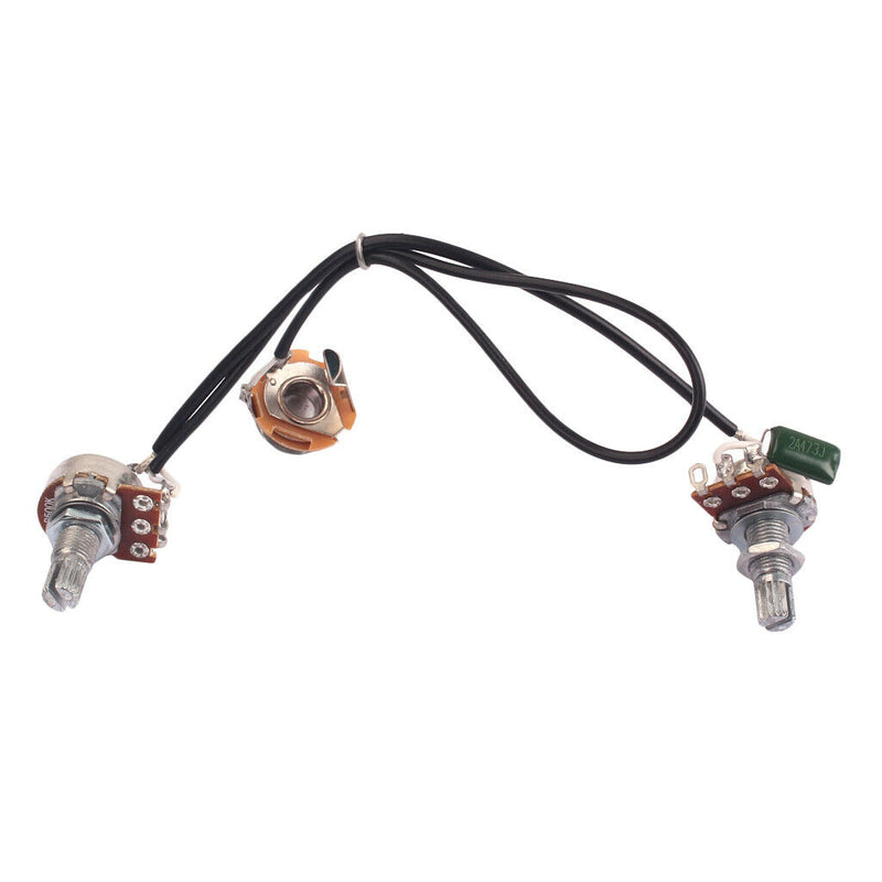 1 Set Single Coil Pickup Wiring Harness for 4 String Cigar Box Guitar Parts