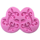 2017 Pink Flower Lace Silicone Fondant Cake Mould Sugarcraft Baking Mold PastryD