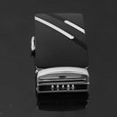 2Pack Men Automatic Sliding Click Buckle, Ratchet Leather Belt Buckle