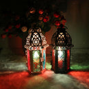 Black Metal Tea Light Candle Holder Garden Lantern Wedding Lantern Light