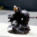 1X(Traditional Chinese Dragon Incense Holder Porcelain Backflow Incense