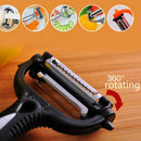 Stainless Steel Rotary Potato Peeler Vegetable Fruit Slicer 3c