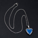 2pcs Charm Color Changing Mood Locket Pendant Necklace Fashion Jewelry Gift
