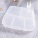 1pc Pills Medicine Box Case Storage Organizer Holder 5 Slots Transparent BX