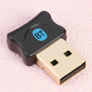 USB Bluetooth Dongle Adapter Bluetooth Audio Receiver for Win 8 10 (Black)