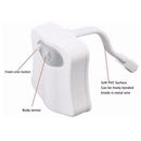 Motion Activated LED 8 Color Auto Toilet Bowl Bathroom Night Kids Lamp new L2J6
