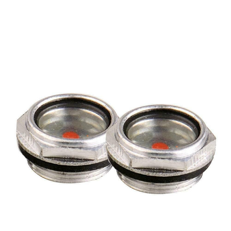 M27x1.5 Aluminum Alloy Air Compressor Metal Threaded Oil Sight QA Glass G8G0