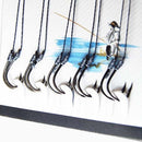 70Pcs 7 Sizes Fishing Bait Sharpened Anti-bite Hook Fishhook Tackle Jig Black 3C