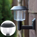 New LED SOLAR POWERED WALL LANTERNS WALL LIGHT LAMP OUTDOOR GARDEN FENCE DOOR LI
