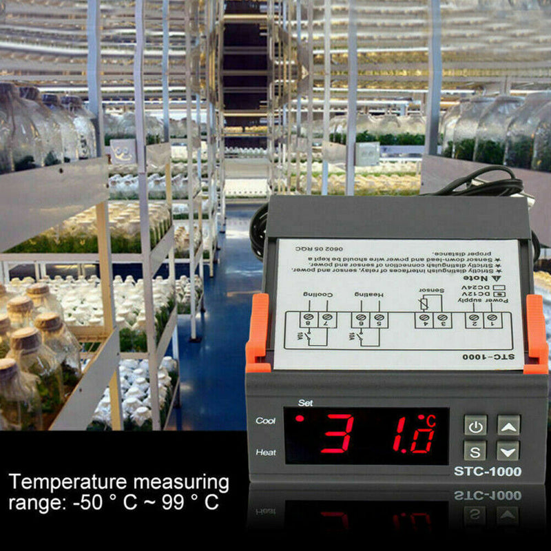110V Universal STC -1000 Digital Temperature Controller Thermostat Sensor AC