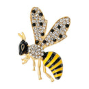 6pcs Enamel Cute Rhinestone Honey Bee Insect Bug Series Brooch Pin Assorted