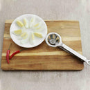 Stainless Steel Egg Cutter Wedge Shredder Boiled Eggs Cutter Gadgets O4P7