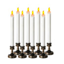 8Pcs Set Long Pole Electronic Emulation Candles LED Flameless Candles with